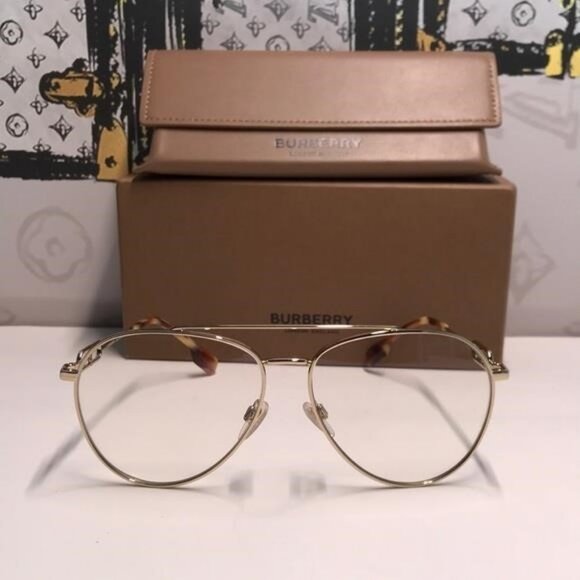 New Authentic Burberry BE3128 1808 Gold Eyeglasses - Picture 5 of 11